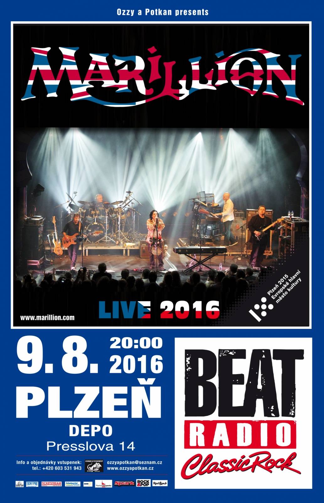 Artrockoví Marillion vezou do Plzně oduševnělou a emotivní hudbu