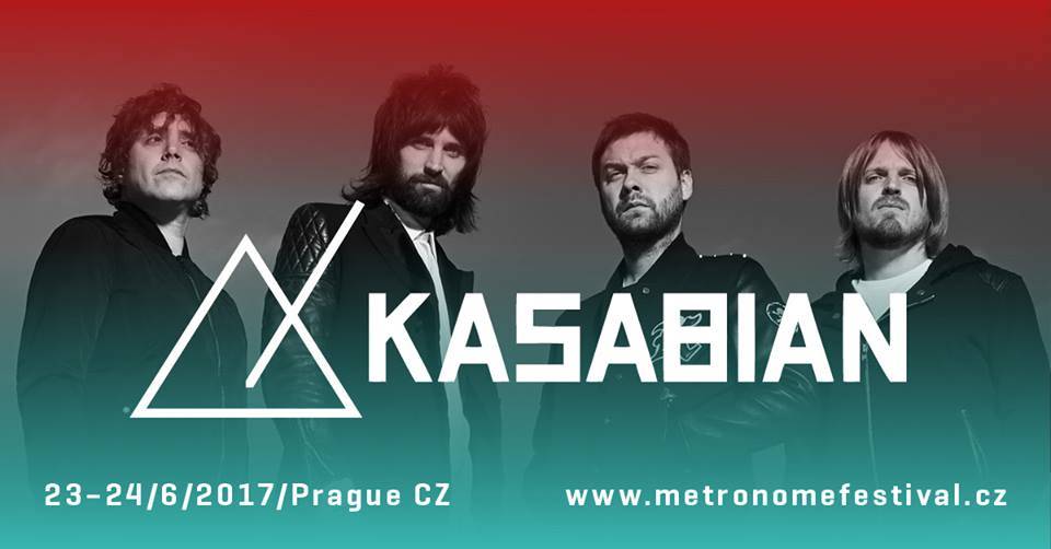 Britští rockeři Kasabian jsou po Stingovi další hvězdou Metronome festivalu v Praze