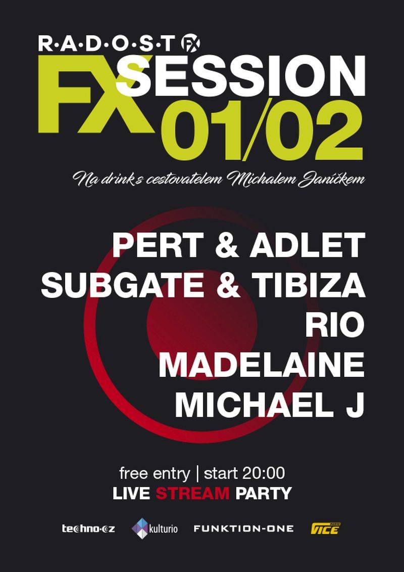 Radost FX láká na únorové středeční FX Session. Akce budou také streamovány