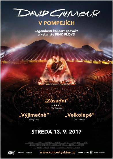 David Gilmour v Pompejích: Koncertní film ovládne v září česká kina, dojde i na hity Pink Floyd