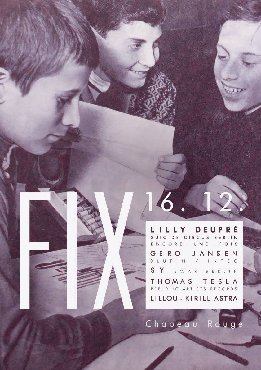 V Chapeau Rouge vypukne party FIX, ozdobí ji tři hosté z Německa