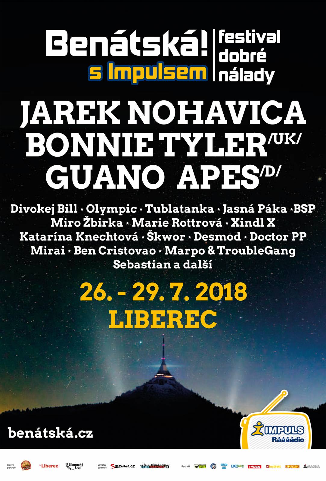 Benátská! s Impulsem zve na Guano Apes i Bonnie Tyler. Proč je pro Divokej Bill srdcovou záležitostí?