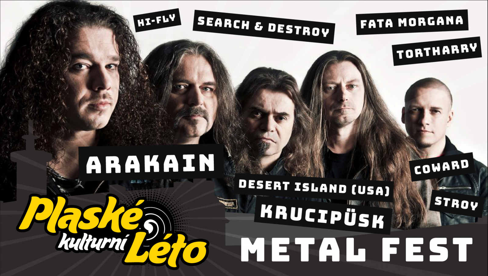 Plaské kulturní léto ovládne metal. Zahrají Arakain, Krucipüsk i Desert Island