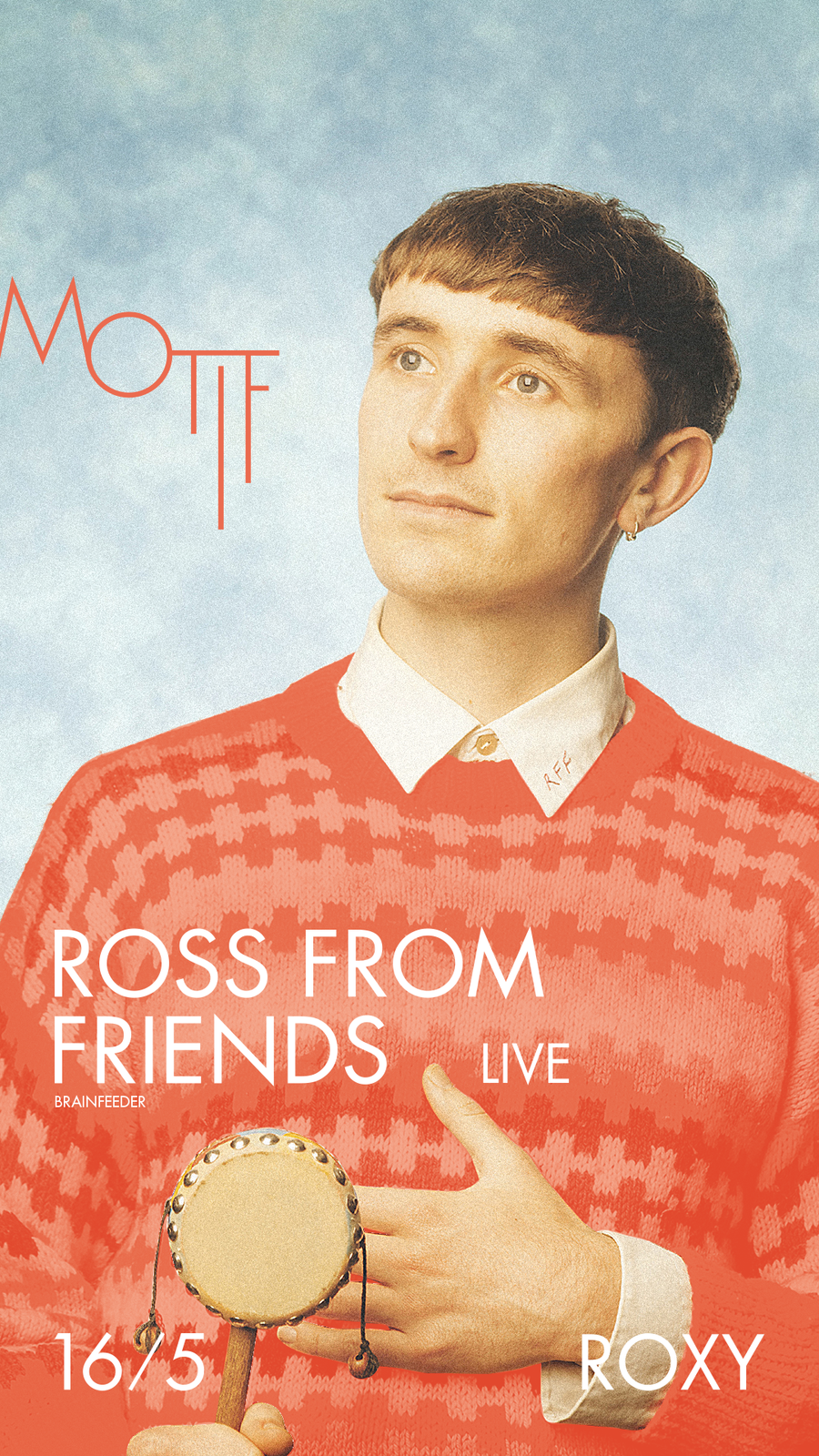 Ross From Friends se představí s kapelou v rámci klubovky Motif