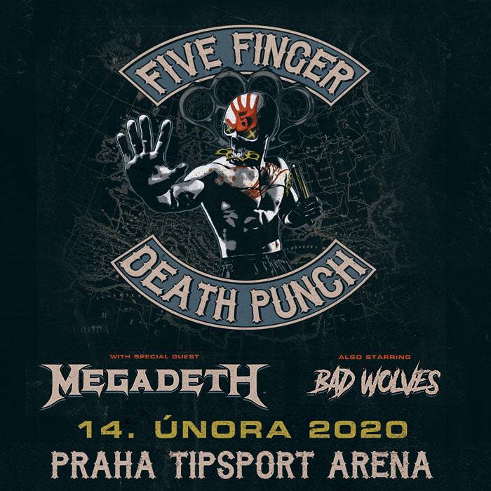 Metalový Valentýn: Five Finger Death Punch a Megadeth obsadí v únoru pražskou Tipsport arénu