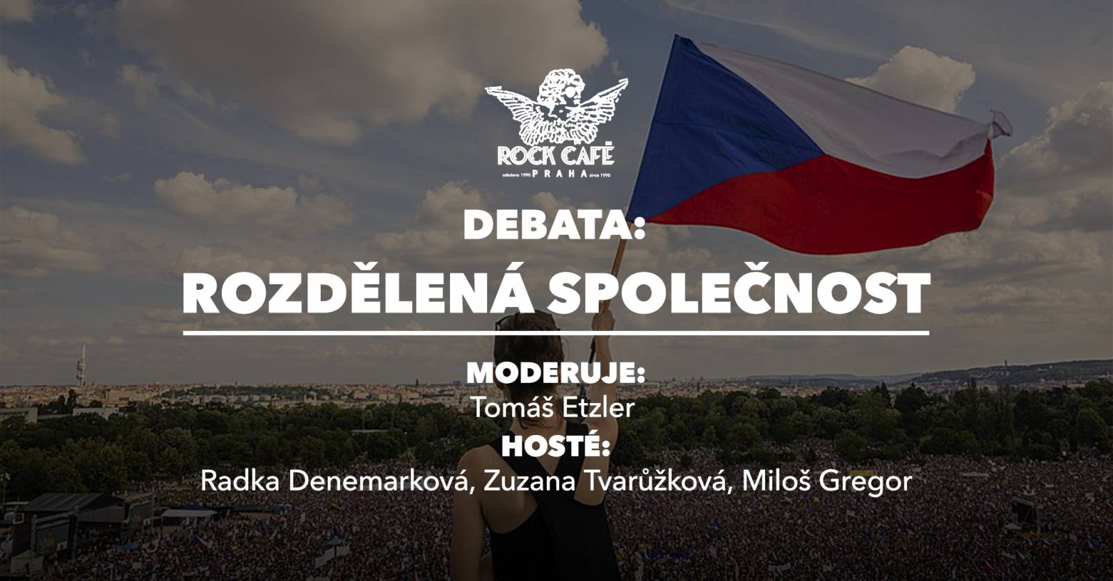 V Rock Café se bude debatovat o rozdělené společnosti, moderování se ujme Tomáš Etzler