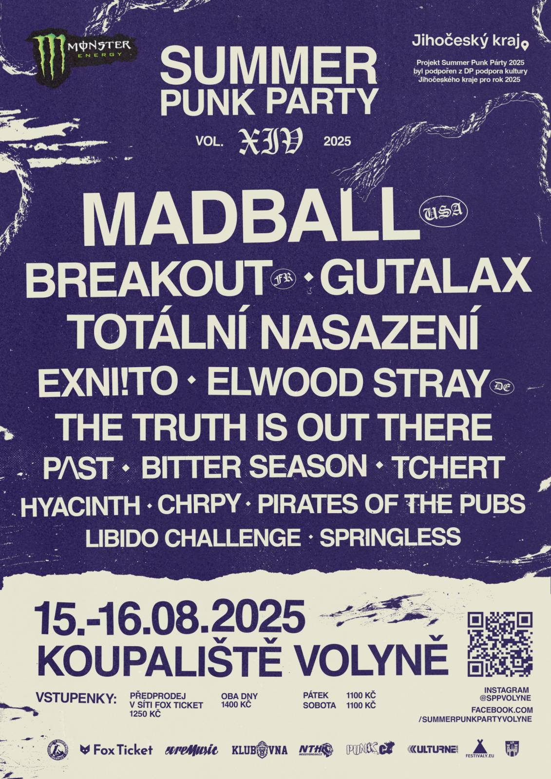 Volyně se opět stane centrem punku. Dorazí Madball, Breakout i Gutalax a Totální nasazení