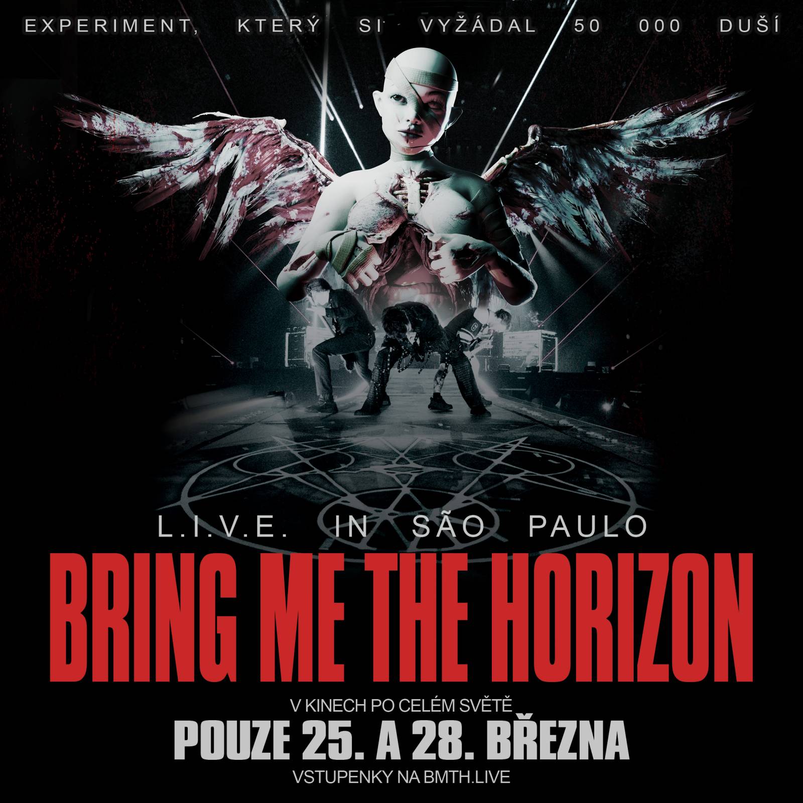 Bring Me The Horizon míří do kin. Promítat budou svou zatím největší show v São Paulu