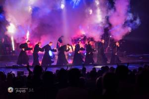 Gregorian s Amelií Brightman přivezli do Prahy světové hity, světelnou show i oheň