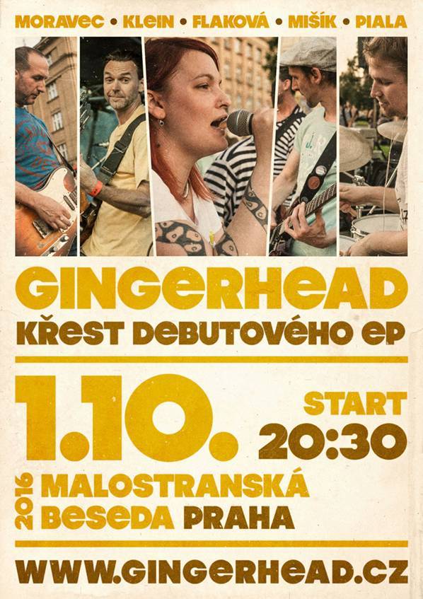Gingerhead interview: Křest v Malostranské besedě bude naše pražská premiéra