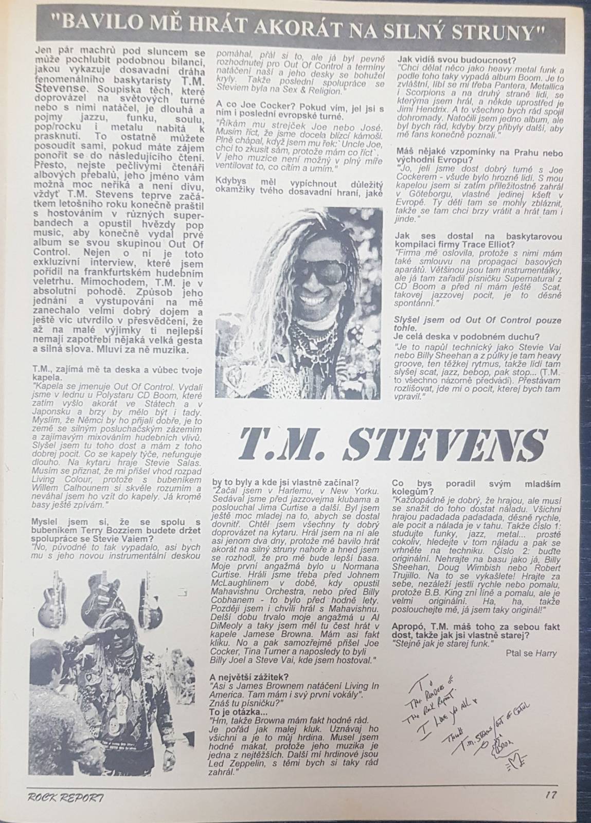 RETRO 90s | T.M. Stevens: Co bych poradil mladším kolegům? Buďte originální