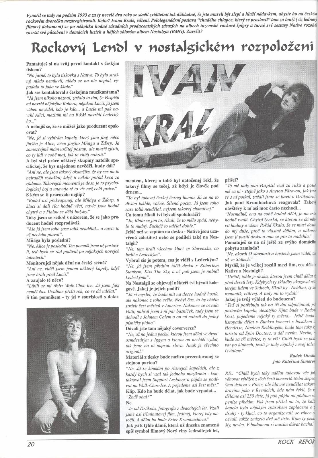 RETRO 90s | Ivan Král: Českou scénu jsem neznal. Nejlépe se mi pracovalo s Mňágou a Žďorp