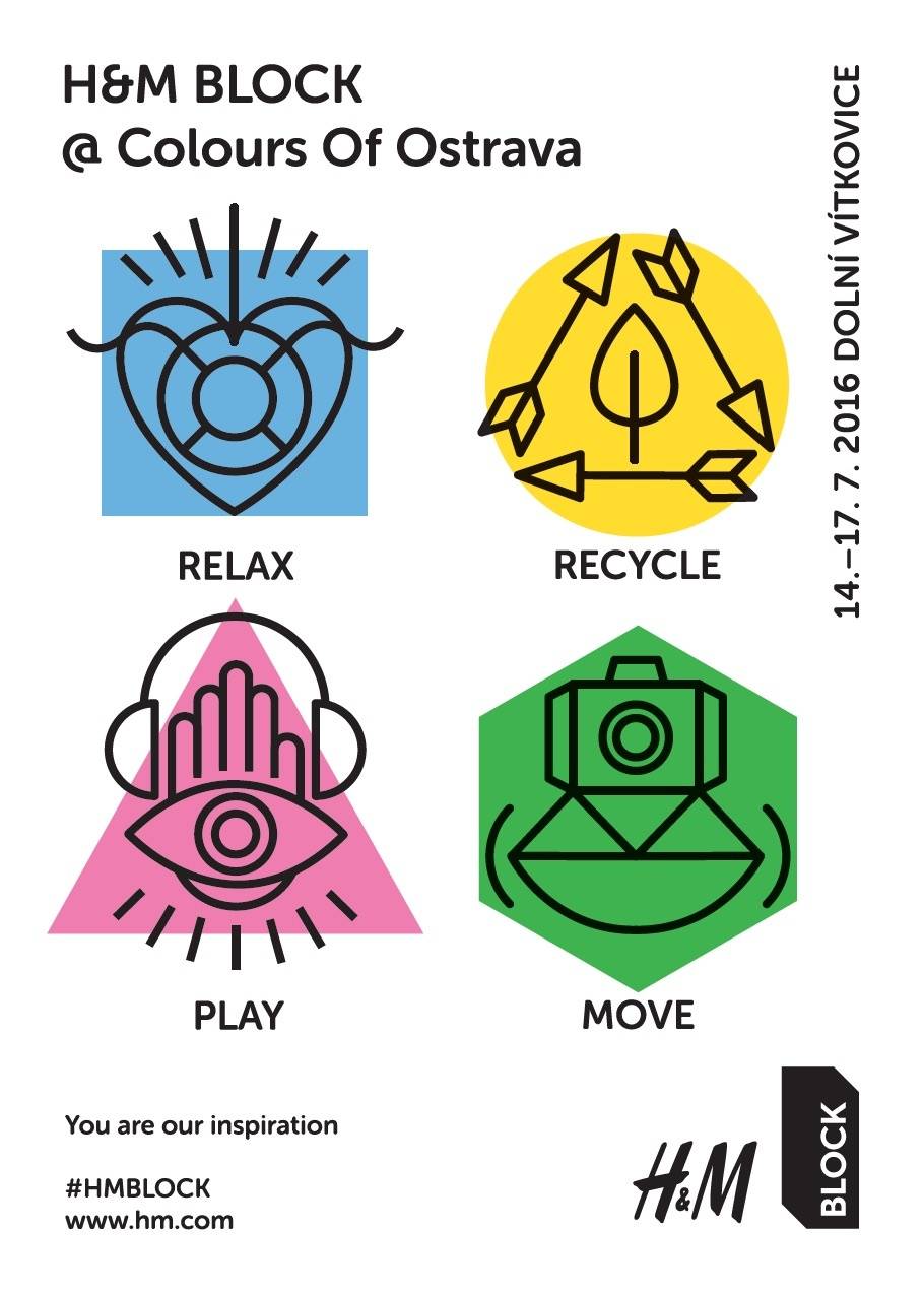 H&M BLOCK na Colours of Ostrava: Místo, kde budeš umělcem