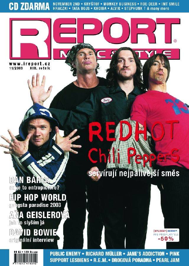 Vedlejšáky Red Hot Chili Peppers | Anthony Kiedis