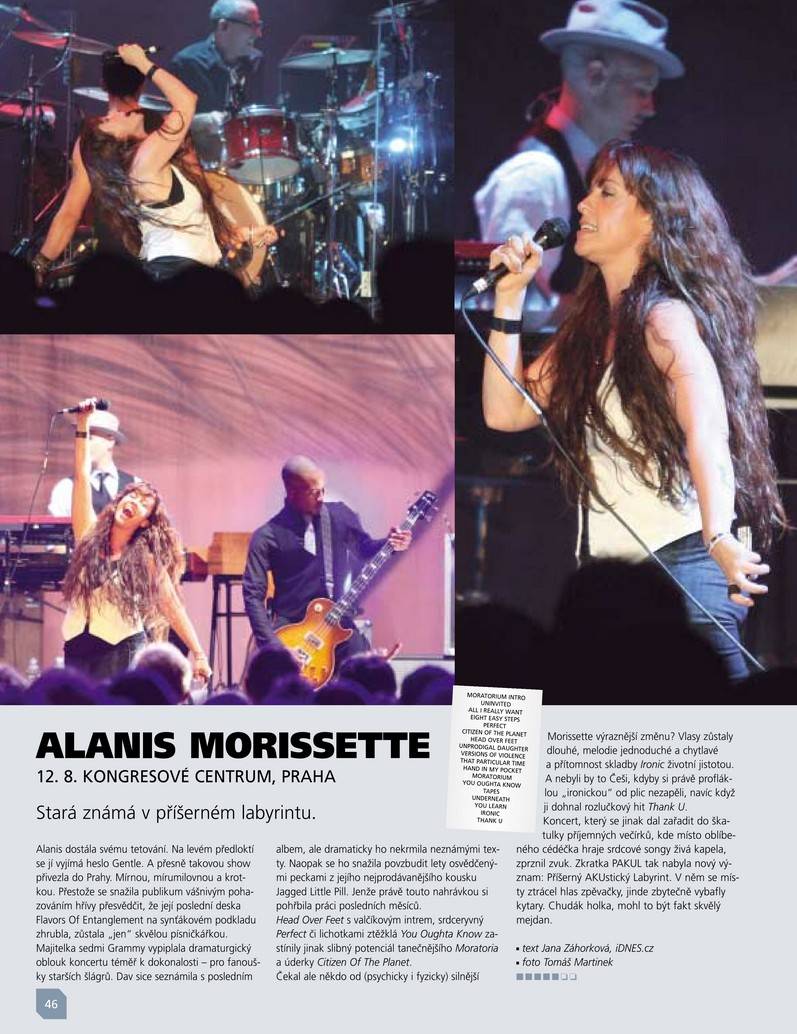 RETRO 2000 | Jediný samostatný koncert Alanis Morissette v Česku, dav nakrmila svými hity