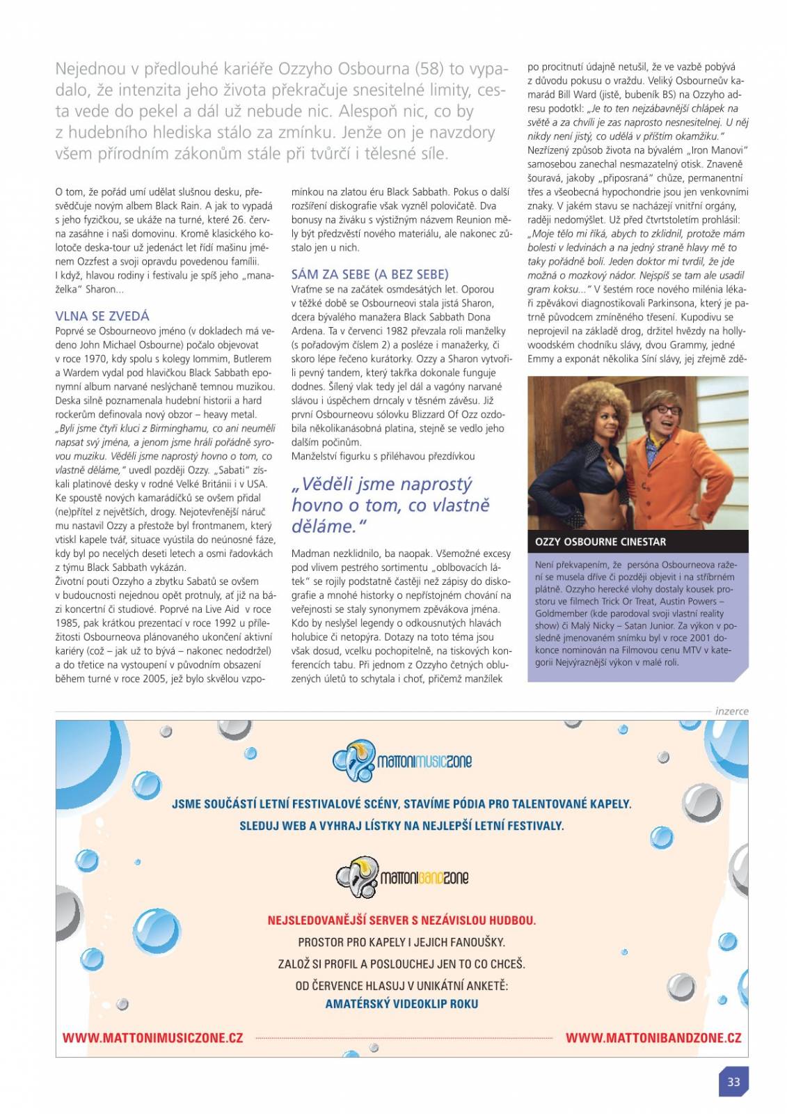 RETRO 2000 | Ozzy Osbourne: Tanec v černých kapkách aneb Ze života nepředvídatelného madmana