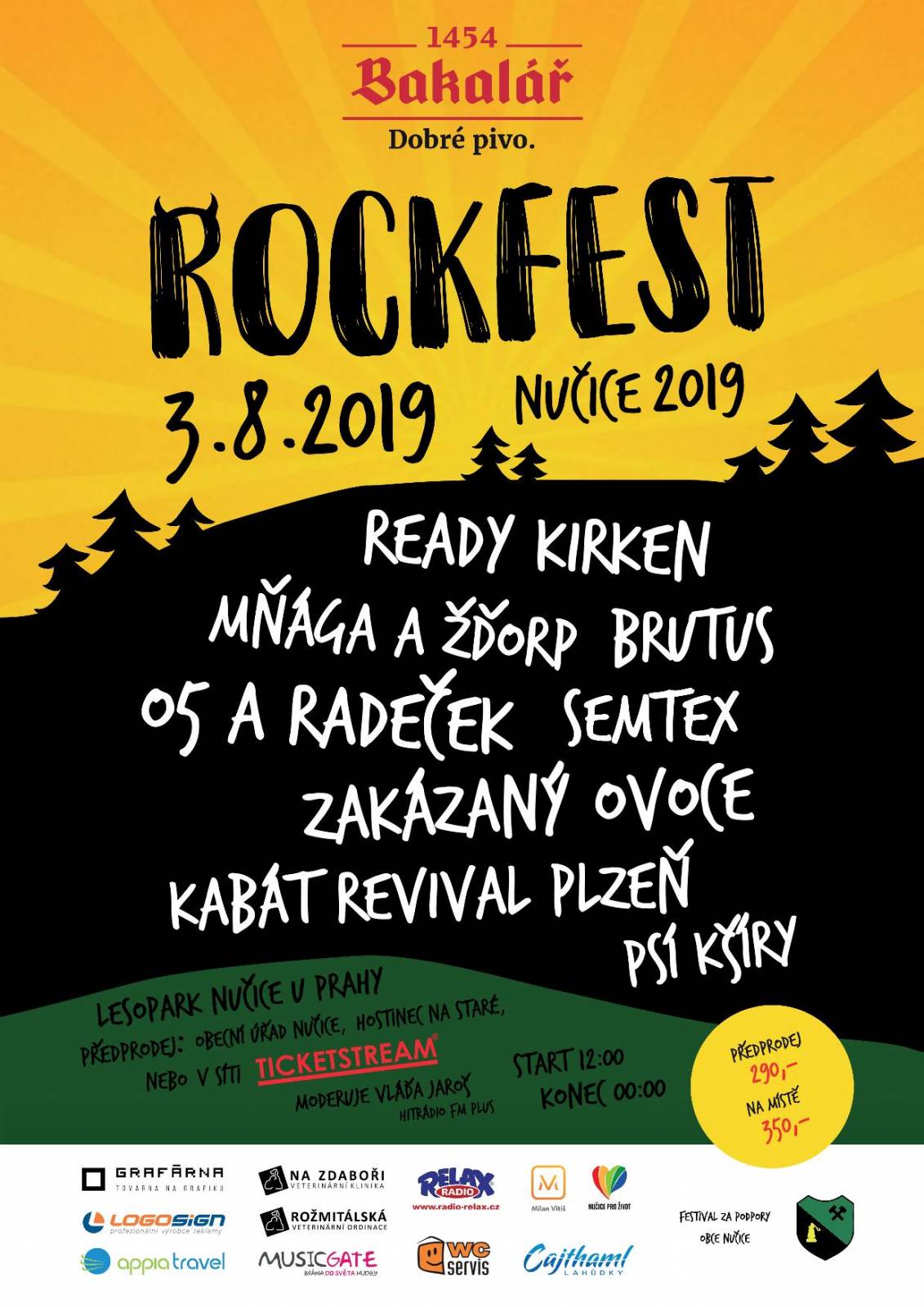 Rockfest Nučice 2019 pro dětský domov Klokánek v Hostivicích