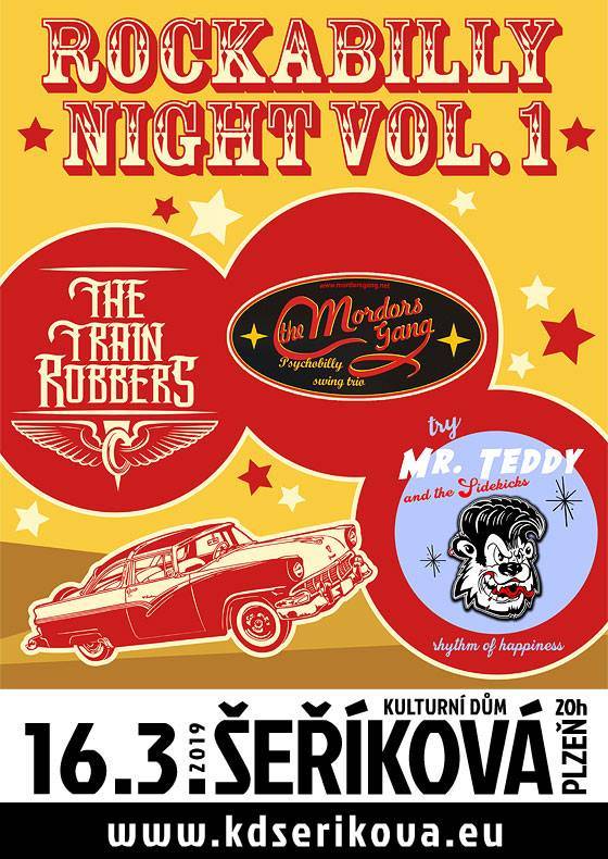 Rockabilly night vol. 1 – The Mordors, The Train Robbers, Mr. Teddy and the Sidekicks