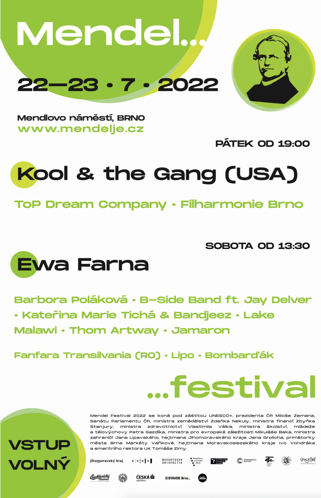 Mendel festival (Kool & the Gang, Ewa Farna)