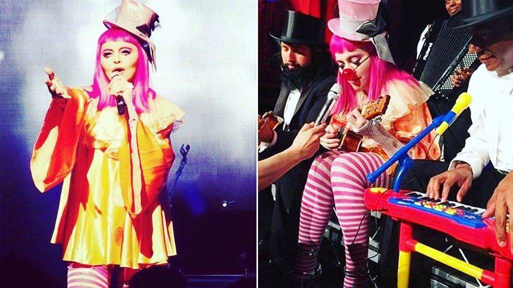 POST SCRIPTUM (37): Opilá a v převleku za klauna - Madonna v Austrálii předvedla údajně hodně bizarní show