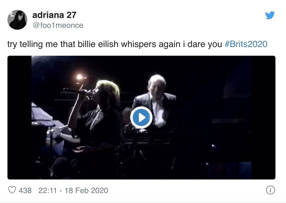 VIDEO: Billie Eilish na Brit Awards ohromila živou premiérou No Time To Die z nové bondovky