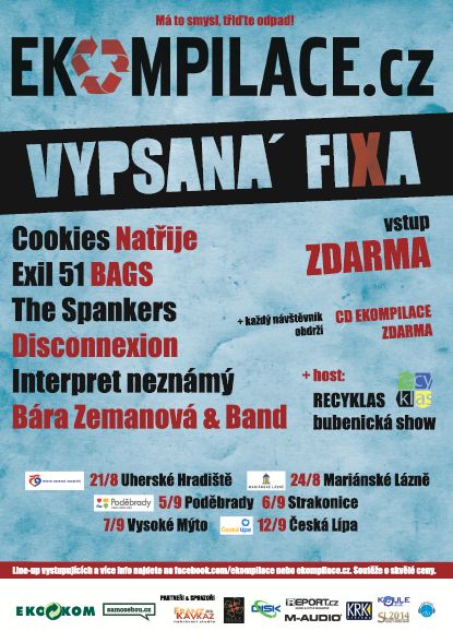 Ekompilace tour odstartovalo, zbývají čtyři koncerty s Vypsanou fixou a dalšími kapelami