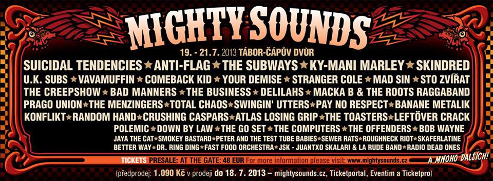 ROCKBLOG: Mighty Sounds kapely zvou na svůj festival