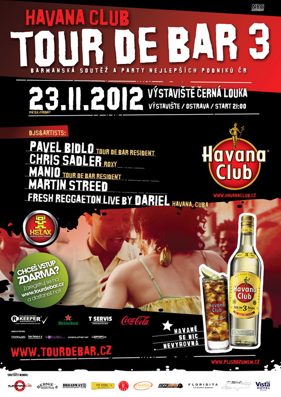 Barmanská show Havana Club Tour De Bar 3 míří do Ostravy 