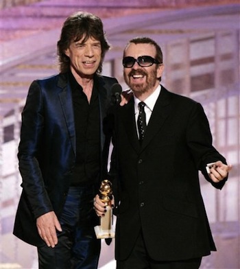 Mick Jagger, Dave Stewart, Joss Stone a Damian Marley spolu