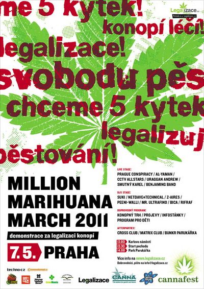 Million Marihuana March chce legalizaci marihuany, demonstrace bude v květnu