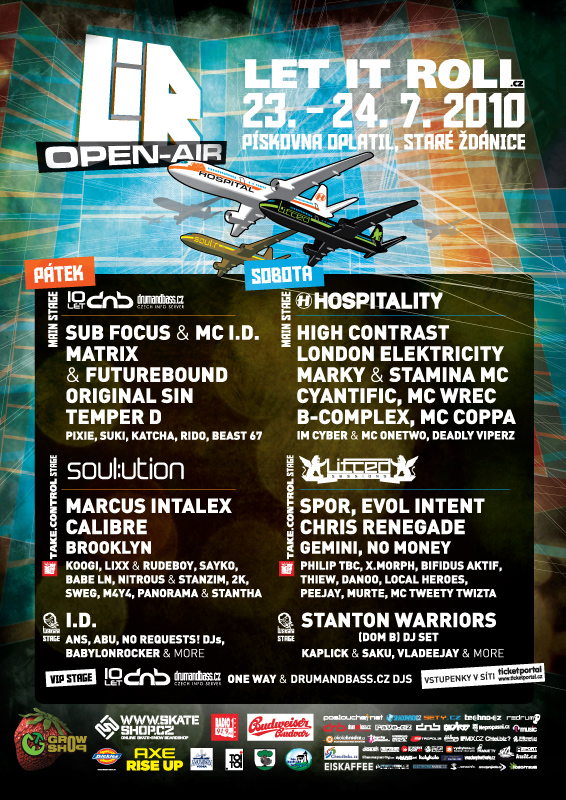 Kompletní line-up na Let It Roll!