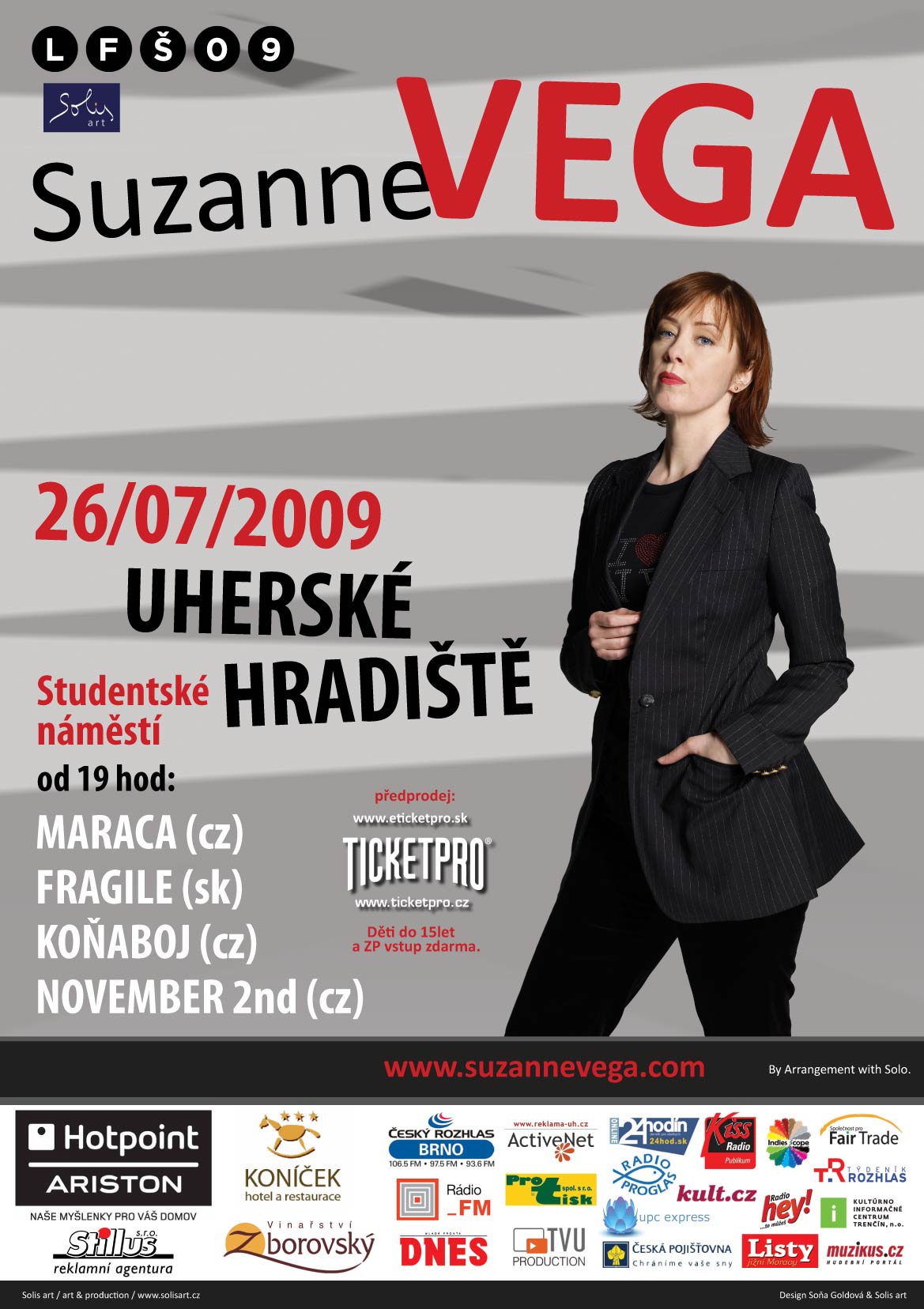 Suzanne Vega zahraje v Hradišti