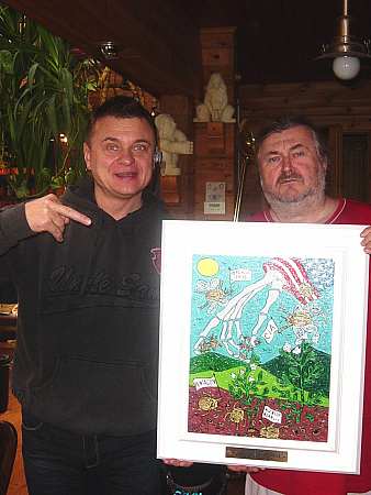 Vilda Čok dostal k narozeninám obraz