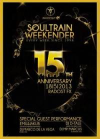 Legendární R’n’B večírek Soultrain weekender slaví 15 let existence již tuto sobotu v Radosti FX 